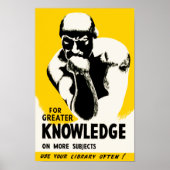 Voor meer kennis poster (Voorkant)