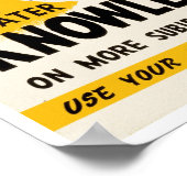 Voor meer kennis poster (Hoek)