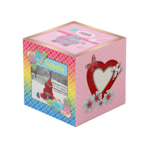 Voor meisje, je foto kubus