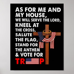 Voor mij en mijn huis zullen wij de Heer dienen om Poster
