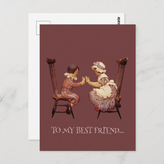 VOOR MIJN BESTE VRIEND Briefkaart (Voorkant / Achterkant)