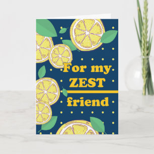 Voor mijn beste vriend Lemon Slices Kaart