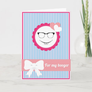 Voor Mijn Booger Feestdagen Kaart