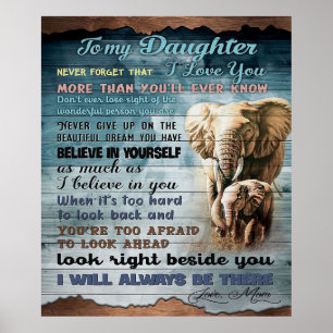 VOOR MIJN DOCHTER   Cool Gift for Your Girl Poster