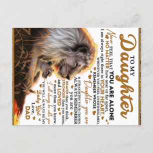 Voor mijn dochter, dochter verjaardagscadeau, baby briefkaart