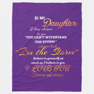 Voor mijn dochter fleece deken