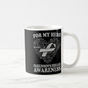 Voor mijn held Parkinsons Ziekte Bewustzijnslint H Koffiemok