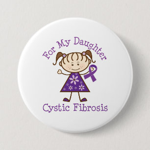 Voor mijn kennis over cystic fibrosis ronde button 7,6 cm