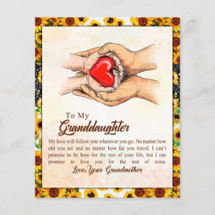 Voor mijn kleindochter Zonnebloem Cadeau van oma Flyer