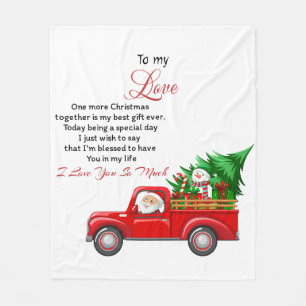 Voor mijn lief nog een kerst samen fleece deken