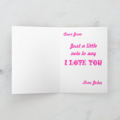 Voor mijn liefje kaart (Binnen)