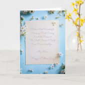 Voor mijn lieve mama op Moederdag Kaart (Gele Bloem)