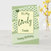 Voor mijn lieve neefje verjaardag groen kaart (Gele Bloem)