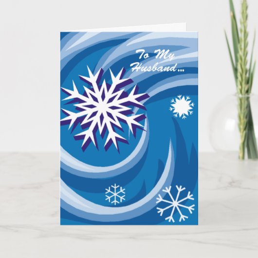 Voor mijn man Kerst Feestdagen Kaart (Voorkant)