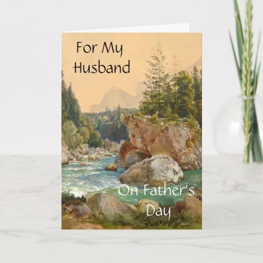 Voor mijn man op Vaderdag Kaart (Voorkant)