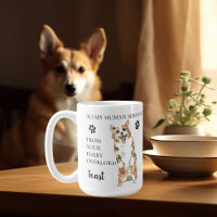 Voor mijn menselijke bediende Funny Dog Gift Corgi