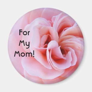 Voor mijn moeder! magneet Roze rozen bloemen moede