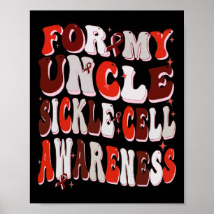 Voor mijn oom Sikkelcel Bewustzijn Wereld Sikkel C Poster