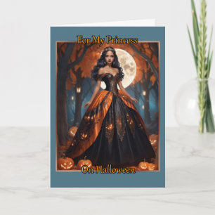 Voor mijn prinses op Halloween Kaart