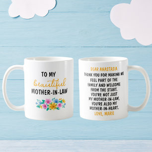 VOOR MIJN SCHONE SCHOONMOEDER KOFFIEBEEKER KOFFIEMOK