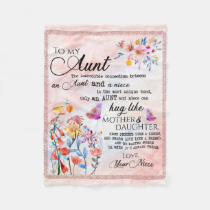 Voor mijn tante Gift, vlindervloed van nicht Fleece Deken