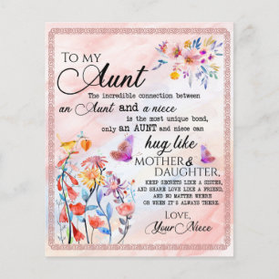 Voor mijn tante Gift, vlindervloed van nicht Flyer