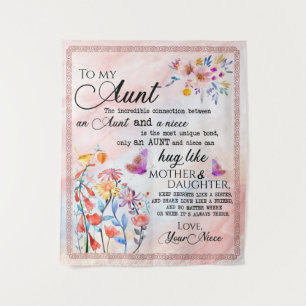 Voor mijn tante Gift, vlindervloed van nicht Wandkleed