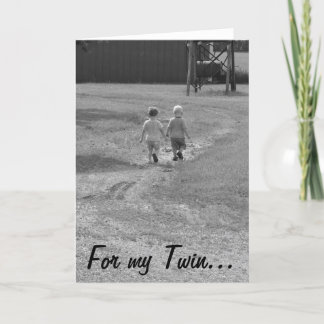 Voor mijn Twin... blanco kaart