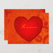 Voor mijn Valentijn Briefkaart (Voorkant / Achterkant)