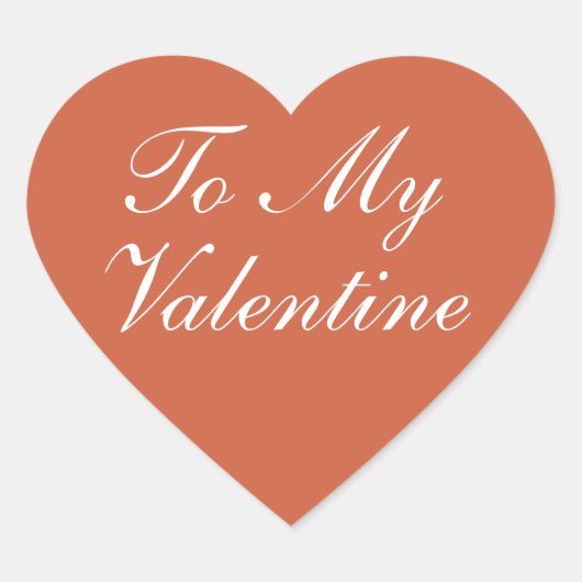 Voor mijn valentijn Hart  Sticker (Voorkant)