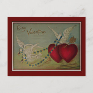 Voor mijn Valentijnshartjes & Duiven Valentijnkaar Feestdagenkaart