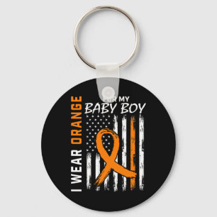 Voor mijn zoon baby jongen leukemie bewustzijn sleutelhanger
