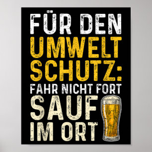 Voor milieubescherming rijden niet Fort Sauf I Poster