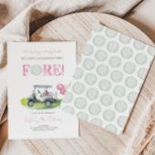 Voor Mini Golf Meisje Verjaardag Uitnodiging