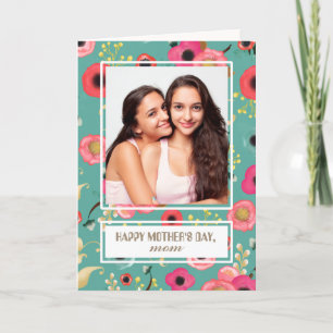 Voor Moeder op Moederdag. Aangepaste fotokaart Kaart