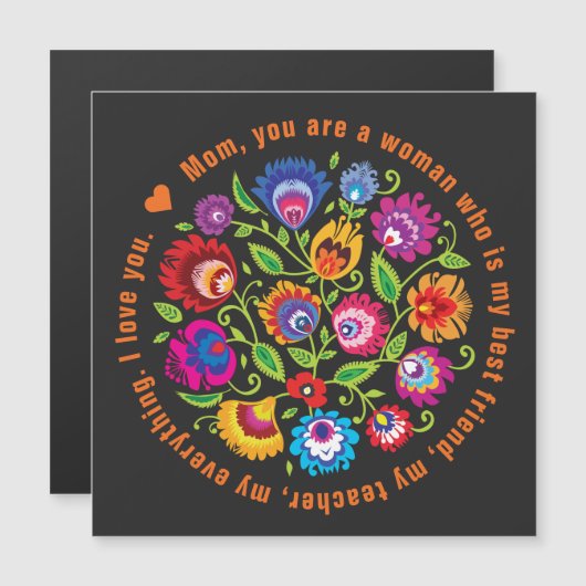 Voor moeder Poolse folklore-samenstelling (Voorkant / Achterkant)