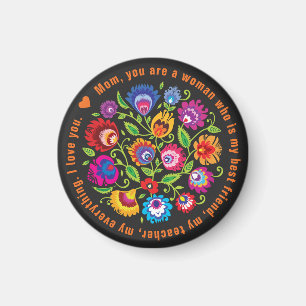 Voor moeder Poolse folklore-samenstelling Magneet