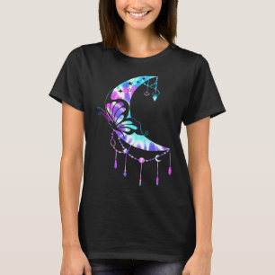 voor Mum Crescent Moon Butterfly Mandala T-shirt