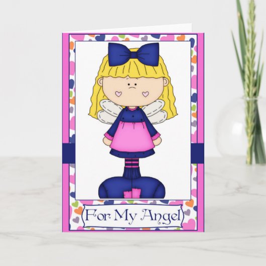Voor My Angel - Birthday Kaart (Voorkant)