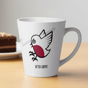 Voor & Na Koffie Zombie naar Frenzy Funny Robin Latte Mok