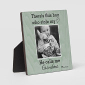 Voor oma op Moederdag Aangepaste foto Plaque Fotoplaat (Voorkant)