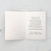 Voor oma op Moederdag. Aangepaste fotokaart Kaart (Binnen)