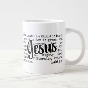 VOOR ONS christen isaias JEZUS kerstmis Extra Grote Beker