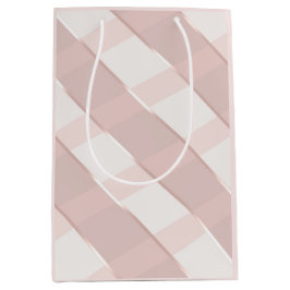 Voor ons een kind roze streep medium cadeauzakje