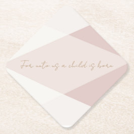 Voor ons is een kind geboren kartonnen onderzetters