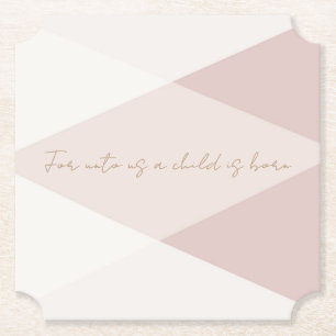 Voor ons is een kind geboren kartonnen onderzetters