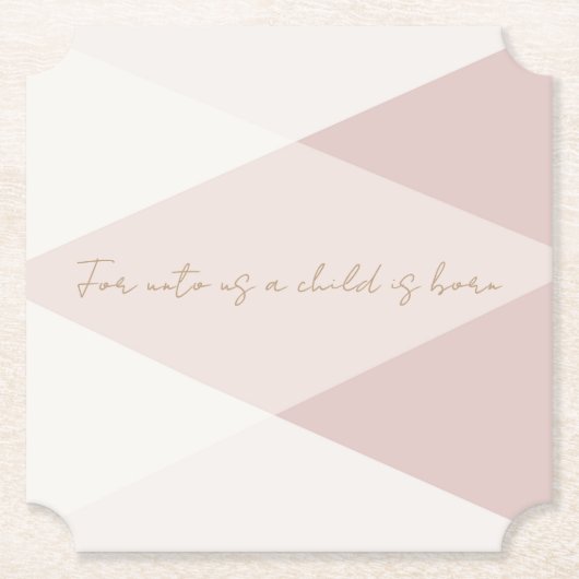 Voor ons is een kind geboren kartonnen onderzetters (Voorkant)