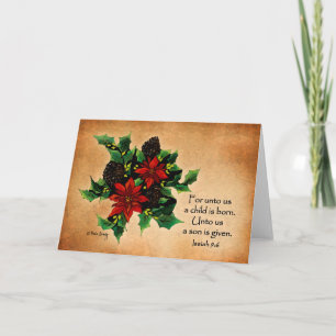 Voor ons is een kind geboren. (kerstkaart) feestdagen kaart