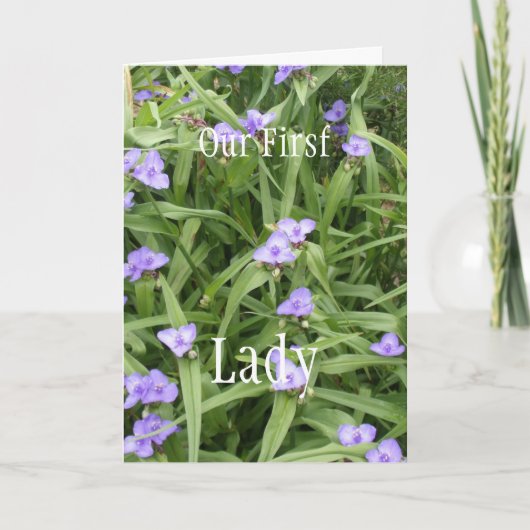 Voor onze eerste dame kaart (Voorkant)