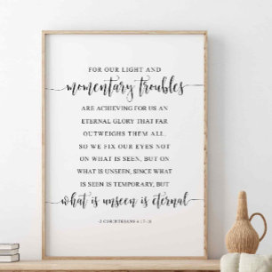 Voor onze lichte en tijdelijke troebels, Korinthia Poster